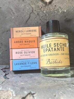 Bastide Fragrance Vials Set of 4/ Huile Seche Epatante Dry Body Oil Spray